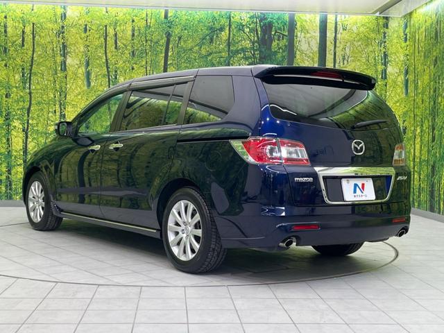 MPV 23S 両側電動スライドドア 禁煙車 純正ナビ ETC バックカメラ スマートキー HIDヘッドライト 革巻きステアリング ステアリングスイッチ オートエアコン 純正17インチアルミホイール オットマン(27枚目)