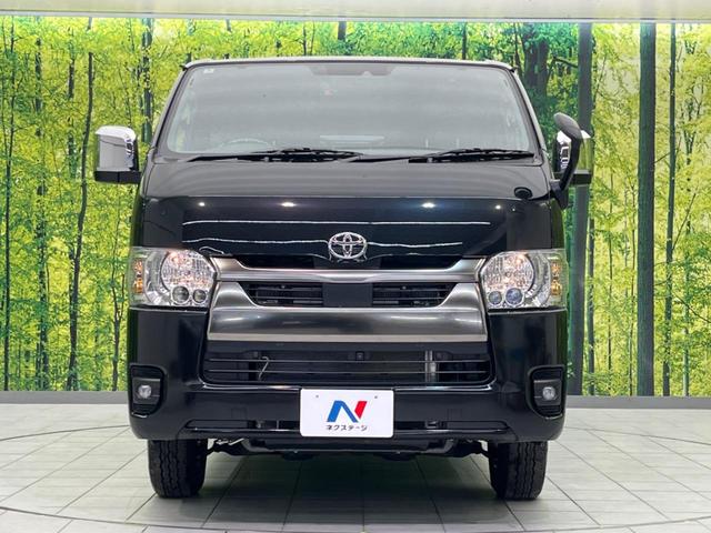ハイエースバン ロングスーパーGL ダークプライムS 4WD 両側電動ドア 全周囲カメラ 衝突被害軽減システム 禁煙車 ハーフレザーシート コーナーセンサー スマートキー LEDヘッド ETC オートハイビーム 車線逸脱警報 オートライト(15枚目)