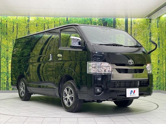 ハイエースバン ロングスーパーGL ダークプライムS 4WD 両側電動ドア 全周囲カメラ 衝突被害軽減システム 禁煙車 ハーフレザーシート コーナーセンサー スマートキー LEDヘッド ETC オートハイビーム 車線逸脱警報 オートライト(17枚目)
