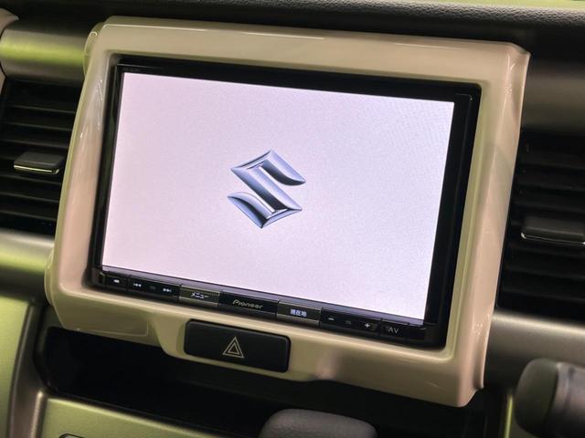 ハスラー Ｊ　８型ナビ　全周囲カメラ　衝突軽減装置　２トーンカラー　ドラレコ　ＥＴＣ　シートヒーター　Ｂｌｕｅｔｏｏｔｈ　スマートキー　ＨＩＤヘッドライト　純正１５インチアルミ　車線逸脱警報　アイドリングストップ（4枚目）