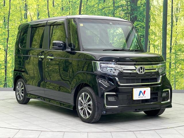 N-BOXカスタム L 衝突軽減装置 禁煙車 電動スライドドア 9型ナビ バックカメラ レーダークルーズコントロール ETC レーンキープ スマートキー LEDヘッド オートマッチクハイビーム オートライト 14インチAW(16枚目)