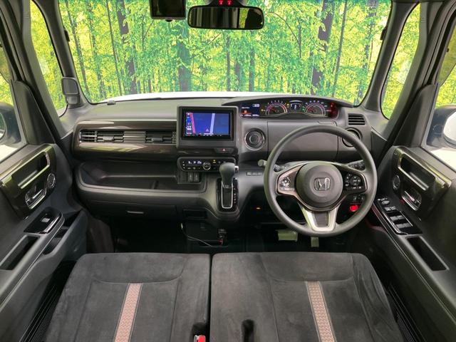 Ｎ－ＢＯＸカスタム Ｇ・Ｌホンダセンシング　両側電動スライドドア　衝突軽減装置　禁煙車　ＳＤナビ　バックカメラ　レーダークルーズ　ＥＴＣ　Ｂｌｕｅｔｏｏｔｈ　フルセグ　ドライブレコーダー　スマートキー　シートヒーター　ＬＥＤヘッドライト（2枚目）