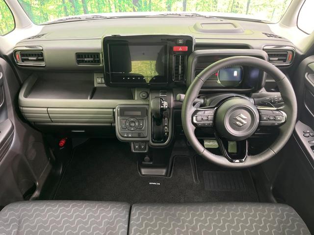 スペーシアギア ハイブリッドＸＺ　ターボ　両側電動スライド　メーカー９インチナビ　衝突軽減装置　全周囲カメラ　レーダークルーズコントロール　禁煙車　ＥＴＣ　ドライブレコーダー　Ｂｌｕｅｔｏｏｔｈ　フルセグ　スマートキー　ＬＥＤヘッドライト（2枚目）