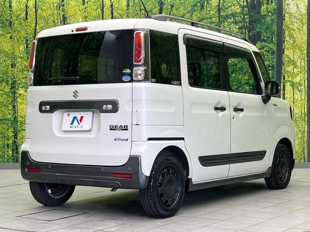 スペーシアギア ハイブリッドＸＺ　両側電動ドア　衝突被害軽減システム　禁煙車　コーナーセンサー　スマートキー　ＬＥＤヘッド　ルーフレール　ビルトインＥＴＣ　純正１４インチアルミ　オートハイビーム　車線逸脱警報　オートライト（17枚目）