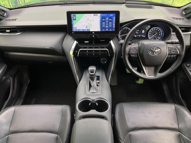 ハリアー Ｚ　レザーパッケージ　純正ナビ　全周囲カメラ　ＪＢＬサウンドシステム　衝突軽減装置　レーダークルーズ　禁煙車　パワーバックドア　本革シート　シートヒーター　シートエアコン　パワーシート　コーナーセンサー　レーンキープ（2枚目）