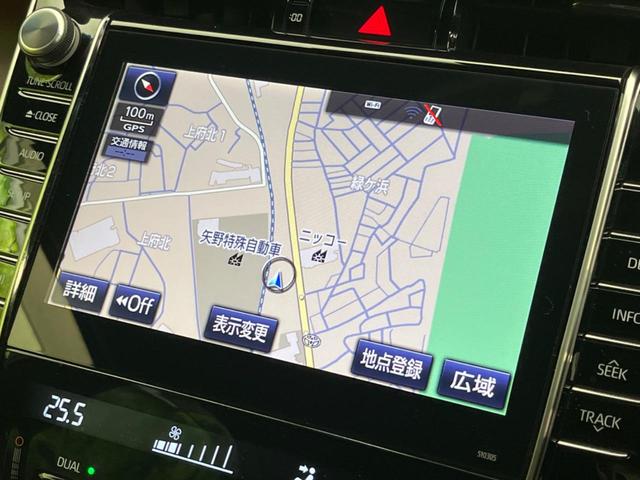 ハリアー エレガンス　衝突軽減装置　純正ＳＤナビ　バックカメラ　禁煙車　レーダークルーズ　ＥＴＣ　Ｂｌｕｅｔｏｏｔｈ再生　フルセグ　ドライブレコーダー　クルアランスソナー　ハーフレザーシート　ＬＥＤヘッドライト（3枚目）