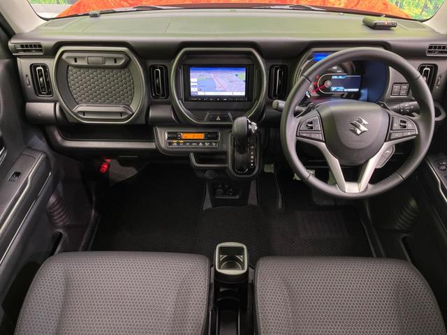 ハスラー タフワイルドターボ　禁煙車　衝突軽減装置　ナビ　ＥＴＣ　Ｂｌｕｔｏｏｔｈ　バックカメラ　フルセグ　ＬＥＤヘッドライト　ＬＥＤフロントフォグ　純正１５型アルミホイール　シートヒーター　スマートキー　レーンキープ（2枚目）