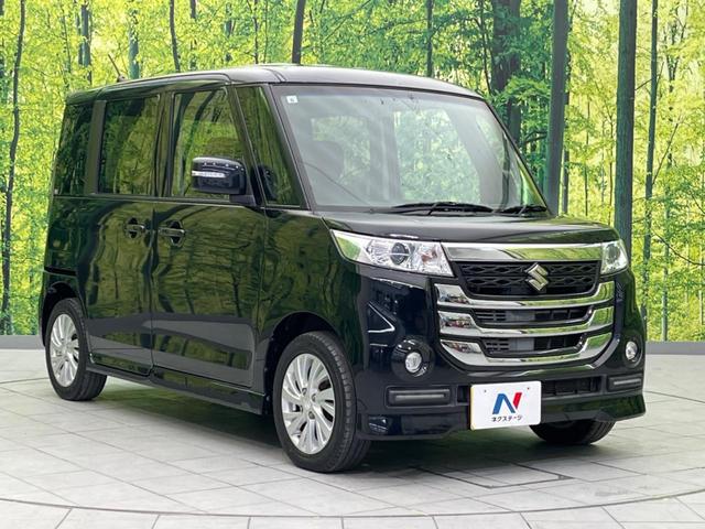 スペーシアカスタムＺ ベースグレード　電動スライドドア　７インチＳＤナビ　禁煙車　ＥＴＣ　ドラレコ　シートヒーター　ＨＩＤヘッド　スマートキー　アイドリングストップ　オートエアコン　純正１４インチアルミホイール　オートライト（16枚目）