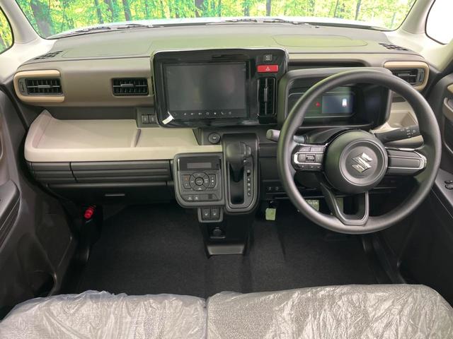 スペーシア ハイブリッドＸ　登録済未使用車　両側電動スライドドア　衝突軽減装置　純正９インチナビ　全周囲カメラ　Ｂｌｕｅｔｏｏｔｈ　フルセグ　スマートキー　シートヒーター　ＬＥＤヘッドライト　レーンキープアシスト（2枚目）