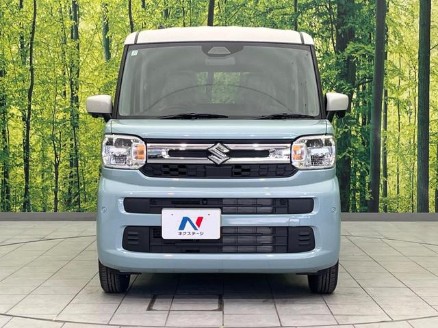 スペーシア ハイブリッドＸ　登録済未使用車　両側電動スライドドア　衝突軽減装置　純正９インチナビ　全周囲カメラ　Ｂｌｕｅｔｏｏｔｈ　フルセグ　スマートキー　シートヒーター　ＬＥＤヘッドライト　レーンキープアシスト（14枚目）