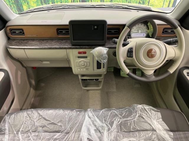 アルトラパンＬＣ ハイブリッドＸ　届出済未使用車　衝突軽減装置　スマートキー　スマートキー　シートヒーター　ＬＥＤヘッドライト　レーンアシスト　コーナーセンサー　オートエアコン　オートライト　革巻きステアリング　ステアリングスイッチ（2枚目）