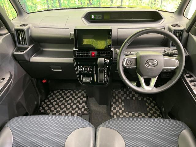 タント カスタムＲＳ　ターボ　両側電動スライドドア　衝突軽減装置　禁煙車　ディスプレイオーディオ　バックカメラ　ＥＴＣ　Ｂｌｕｅｔｏｏｔｈ　フルセグ　スマートキー　ハーフレザーシート　シートヒーター　ＬＥＤヘッドライト（2枚目）