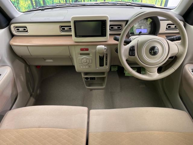 アルトラパン Ｘ　純正ＳＤナビ　衝突被害軽減　禁煙車　コーナーセンサー　スマートキー　ＨＩＤヘッド　純正１４インチアルミ　車線逸脱警報　オートライト　オートエアコン　Ｂｌｕｅｔｏｏｔｈ　ＣＤ　ＤＶＤ再生（2枚目）