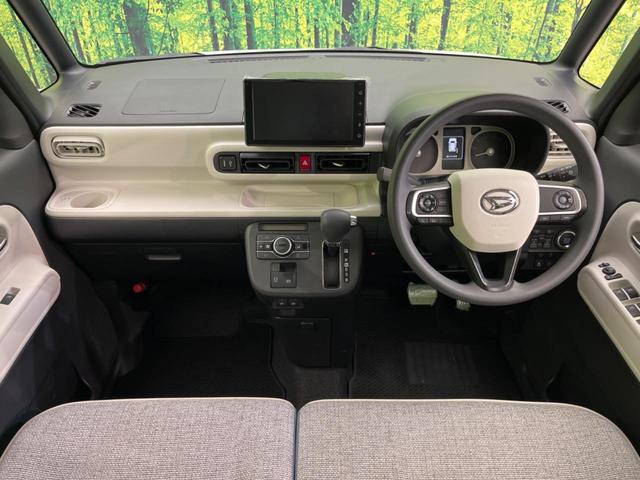 ムーヴキャンバス ストライプスＧターボ　両側電動スライドドア　衝突軽減装置　禁煙車　９インチディスプレイオーディオ　バックカメラ　レーダークルーズコントロール　ＥＴＣ　Ｂｌｕｅｔｏｏｔｈ　フルセグ　スマートキー　シートヒーター（2枚目）