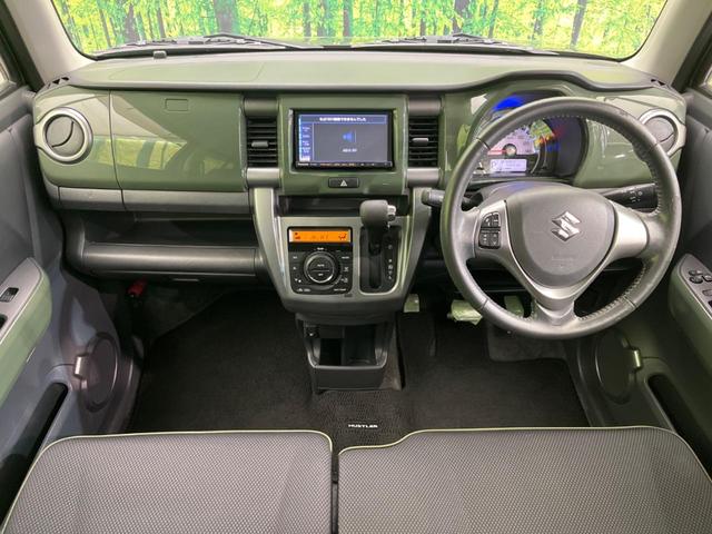 ハスラー Jスタイル 純正ナビ 衝突軽減装置 禁煙車 シートヒーター スマートキー HIDヘッド ETC オートライト オートエアコン Bluetooth再生 フルセグ CD/DVD再生 革巻ハンドル(2枚目)