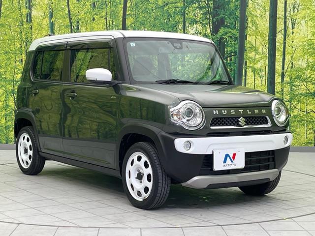 ハスラー Jスタイル 純正ナビ 衝突軽減装置 禁煙車 シートヒーター スマートキー HIDヘッド ETC オートライト オートエアコン Bluetooth再生 フルセグ CD/DVD再生 革巻ハンドル(16枚目)