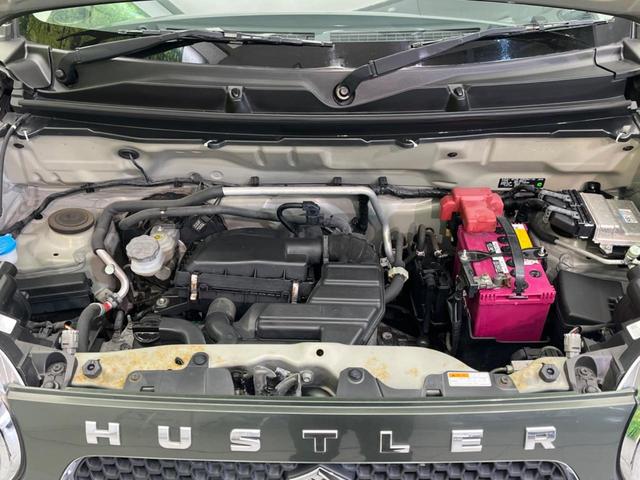 ハスラー Jスタイル 純正ナビ 衝突軽減装置 禁煙車 シートヒーター スマートキー HIDヘッド ETC オートライト オートエアコン Bluetooth再生 フルセグ CD/DVD再生 革巻ハンドル(18枚目)