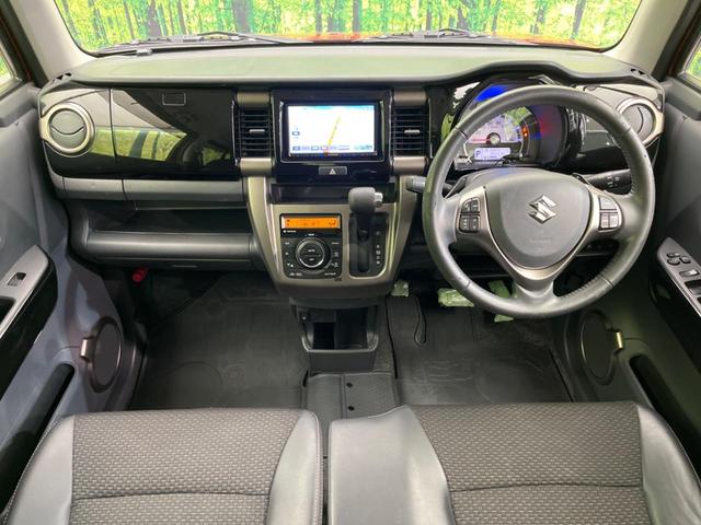 ハスラー ＪスタイルＩＩターボ　衝突軽減　ＳＤナビ　バックカメラ　ＥＴＣ　ドラレコ　Ｂｌｕｅｔｏｏｔｈ　スマートキー　シートヒーター　革巻きハンドル　ステアリングスイッチ　ＨＩＤヘッド　純正１５インチＡＷ　車線逸脱警報（2枚目）