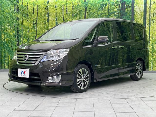 セレナ ハイウェイスター S-ハイブリッド 両側電動ドア 純正SDナビ 後席モニター バックカメラ 衝突被害軽減システム 禁煙車 スマートキー LEDヘッド ビルトインETC クルコン 純正16インチアルミ 車線逸脱警報 オートライト(16枚目)