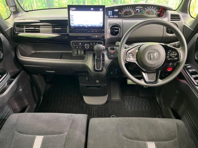 Ｎ－ＢＯＸカスタム Ｌ　純正９インチナビ　両側電動スライド　衝突軽減装置　禁煙車　ＥＴＣ　Ｂｌｕｅｔｏｏｔｈ　フルセグ　レーダークルーズコントロール　バックカメラ　シートヒーター　シーケンシャルターンランプ　コーナーセンサー（2枚目）