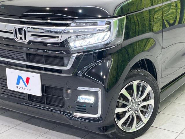 N-BOXカスタム L 両側電動ドア SDナビ バックカメラ 衝突被害軽減システム レーダークルーズ 禁煙車 コーナーセンサー スマートキー LEDヘッド ETC 純正14インチアルミ 車線逸脱警報 オートライト(12枚目)