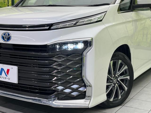 ヴォクシー ハイブリッドS-Z 両側電動スライド 後席モニター 純正10インチナビ バックカメラ AC100V電源 衝突軽減 禁煙車 ハーフレザーシート シートヒーター クリアランスソナー レーンアシスト LEDヘッド(13枚目)