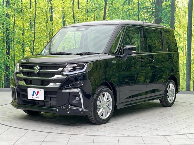 ソリオ ハイブリッドＭＺ　登録済未使用車　メーカー９インチナビ　両側電動スライド　全周囲カメラ　ブラインドスポットモニター　レーダークルーズコントロール　ステアリングスイッチ　ＬＥＤヘッドライト　スマートキー　コーナーセンサー（26枚目）
