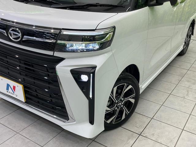 カスタムＸリミテッド　届出済未使用車　両側電動スライド　純正９インチディスプレイオーディオ　全周囲カメラ　禁煙車　衝突軽減装置　レーダークルーズ　ハーフレザーシート　シートヒーター　レーンキープ　スマートキー（画像13）