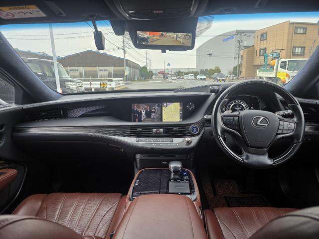 LS LS500h エグゼクティブ モデリスタエアロF.S.R トランクスポイラー サンルーフ マークレビンソン リアエンターテイメント パワートランク デジタルインナーミラー ETC2.0 HUD フルセグTV 全方位モニター(12枚目)