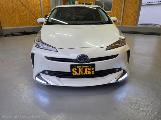 プリウス Ｓ　フルエアロ　車高調　１９インチアルミホイール　ＥＴＣ　ドラレコ　ＬＤＡ　オートハイビーム（18枚目）