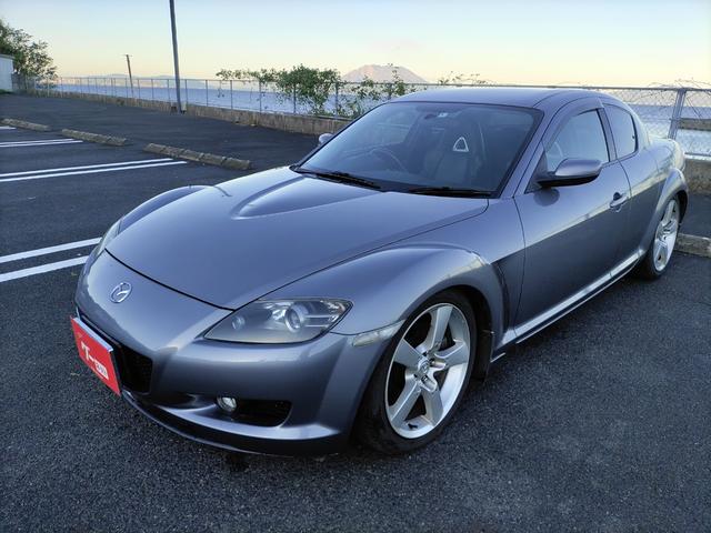 ＲＸ－８ タイプＥ　パドルシフト　黒内装革シート　キーレス　車高調　ＥＴＣ　スペアタイヤ　ＳＥ３Ｐ前期（2枚目）