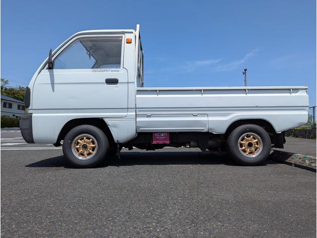 キャリイトラック 　一方開　　１０インチアルミホイールタイヤ新品　ローダウン　丸目２灯　１０吋旧車　車検令和９年３月　ＤＡ５１Ｔ（6枚目）