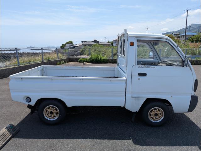 キャリイトラック 　一方開　　１０インチアルミホイールタイヤ新品　ローダウン　丸目２灯　１０吋旧車　車検令和９年３月　ＤＡ５１Ｔ（13枚目）