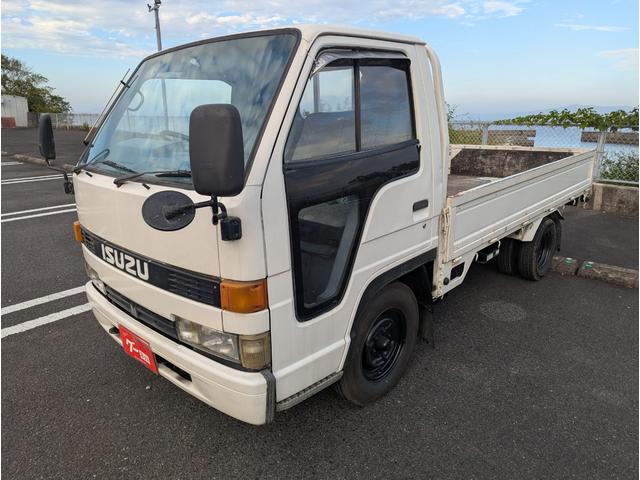 エルフトラック 　２８００ディーゼル　１．５トン　平ボディ　予備車検Ｒ８年１月　　低床　５速　パワーウインドウ　最大積載量１５００ｋｇ　全長４．６９ｍ　総重量３４１５ｋｇ　普通免許　ＮＨＲ５５Ｅ（2枚目）