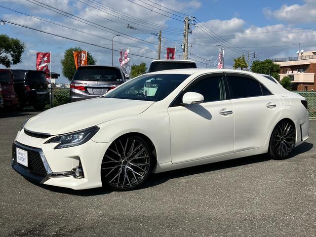 マークＸ ２５０Ｇ　リラックスセレクション・ブラックリミテッド　エアロ　ナビ　フルセグ　Ｂカメラ　Ｂトゥース　ＤＶＤ　１９インチ　車高調　ＨＩＤライト　ＬＥＤフォグ　ＬＥＤテール　ＥＴＣ　スマートキー　前席パワーシート　コンビハンドル　リアフィルム　オートライト（3枚目）