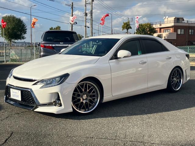 マークＸ ２５０Ｇ　リラックスセレクション・ブラックリミテッド　エアロ　ナビ　フルセグ　Ｂカメラ　Ｂトゥース　ＤＶＤ　ＨＩＤライト　ＬＥＤフォグ　前後ドラレコ　スマートキー２個　ＥＴＣ　１９インチ　車高調　前席Ｐシート　ステアリモコン　リアフィルム　禁煙車（3枚目）