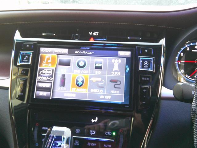 ハリアー プレミアム 純正アルパインナビ フルセグTV 社外20インチAW 社外ドライブレコーダー ETC オートエアコン フォグライト ステアリングスイッチ バックカメラクルーズコントロール(4枚目)
