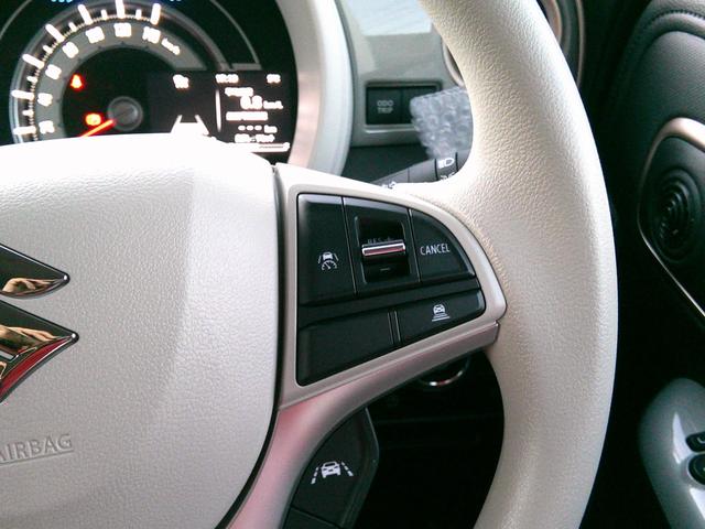 ワゴンＲスマイル ハイブリッドＸ　届出済未使用車　スズキセーフティーサポート　両側パワースライドドア　ＬＥＤヘッドライト／フォグライト　クルーズコントロール　シートヒーター　コーナーセンサ―　６スピーカー　メッキドアハンドル（8枚目）