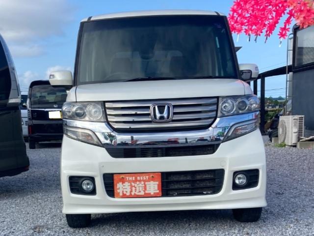 Ｎ－ＢＯＸカスタム Ｇ・Ｌパッケージ　Ｂカメラ・スマートキー・片側パワースライドドア・アイドリングストップ・横すべり防止装置・Ａエアコン・電動格納ミラー・ＡＭ・ＦＭ・ＣＤ・ＳＤ・Ｂｌｕｅｔｏｏｔｈ・Ａライト・フォグランプ・（8枚目）
