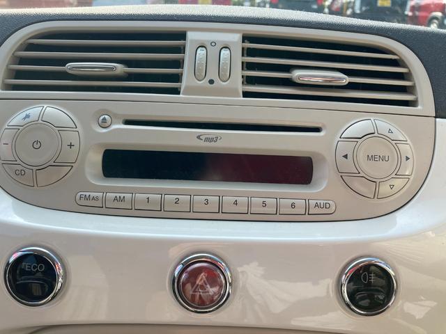 500 ツインエア ポップ ステアリングリモコン ECO フォグランプ エアバッグ キーレス 純正オーディオ CD MP3 FM/AM 盗難防止システム 電動格納ミラー(6枚目)