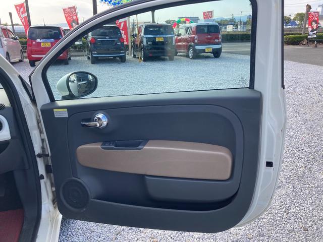 500 ツインエア ポップ ステアリングリモコン ECO フォグランプ エアバッグ キーレス 純正オーディオ CD MP3 FM/AM 盗難防止システム 電動格納ミラー(33枚目)