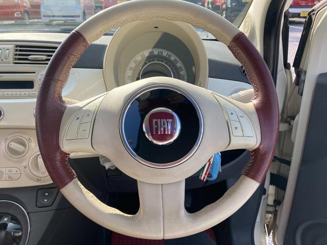 500 ツインエア ポップ ステアリングリモコン ECO フォグランプ エアバッグ キーレス 純正オーディオ CD MP3 FM/AM 盗難防止システム 電動格納ミラー(36枚目)