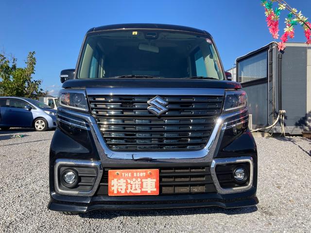 スペーシアカスタム ハイブリッドXSターボ 両側Pスライドドア スマートキー キーレス Pスタート ETC Bカメラ 衝突安全ボディ シートヒーター 横滑り防止 フルセグ アルパインナビ Bluetooth ステリモ アイドリングストップ(8枚目)