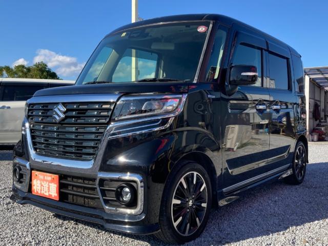 スペーシアカスタム ハイブリッドXSターボ 両側Pスライドドア スマートキー キーレス Pスタート ETC Bカメラ 衝突安全ボディ シートヒーター 横滑り防止 フルセグ アルパインナビ Bluetooth ステリモ アイドリングストップ(10枚目)