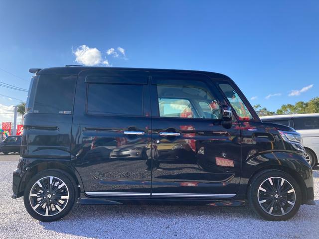 スペーシアカスタム ハイブリッドXSターボ 両側Pスライドドア スマートキー キーレス Pスタート ETC Bカメラ 衝突安全ボディ シートヒーター 横滑り防止 フルセグ アルパインナビ Bluetooth ステリモ アイドリングストップ(14枚目)