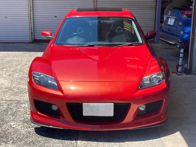 ＲＸ－８ タイプＳ　サンルーフ　６速マニュアル　デフ　ＨＫＳマフラー　ＨＩＤライト　１８ｉｎｃｈアルミホイール　ＵＳＢケーブル　ライトニングケーブル　オートエアコン（3枚目）