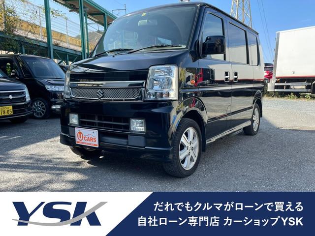 エブリイワゴン ＰＺターボスペシャル　保証付　ターボ車　リビルトエンジン　リビルトタービン　シートカバー　両側電動スライドドア　オートステップ　アルミ　キーレス　Ｂｌｕｅｔｏｏｔｈ対応　フルセグ　ＣＤ録音　ＤＶＤ再生（2枚目）