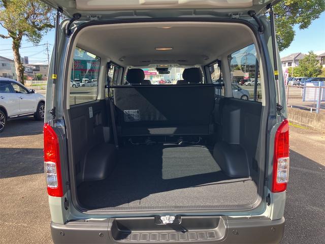 ハイエースバン ロングスーパーＧＬ　アースカラーパッケージ　登録済み未使用車　全周囲カメラ　クリアランスソナー　レーンアシスト　衝突被害軽減システム　両側電動スライドドア　オートマチックハイビーム　オートライト　ＬＥＤヘッドランプ（30枚目）