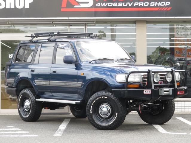 ランドクルーザー８０ ＶＸリミテッド　アクティブバケーション　８ナンバー登録　リフトＵＰ　ナロー仕様　社外ＡＷ　ＢＦ／ＭＴ　ＡＲＢバンパー　電動ウインチ　リアラダー　ルーフラック　フォグランプ　ナビ　サンルーフ　キーレス　Ｐソナー　ＥＴＣ（45枚目）