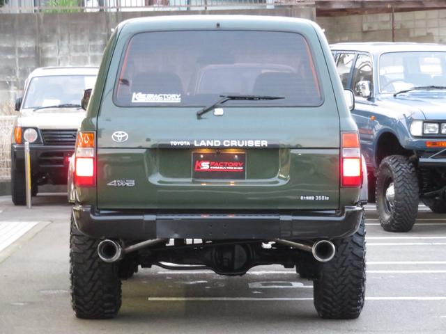 ランドクルーザー８０ ＶＸリミテッド　後期モデル　全塗装済　角目４灯ヘッドライト　３インチＵＰ　ブラッドレーＶ　ジオランダーＭＴタイヤ　左右２本出しマフラー　シートカバー　ＳＤナビ　バックカメラ　ドラレコ　ＥＴＣ　キーレス　ユーザー買取車（39枚目）